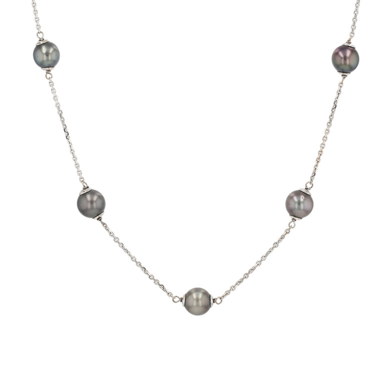 Collier perles de Tahiti or blanc 11.20g Comme neuf -  reconditionné disponible sur Gemme Les Bijoux